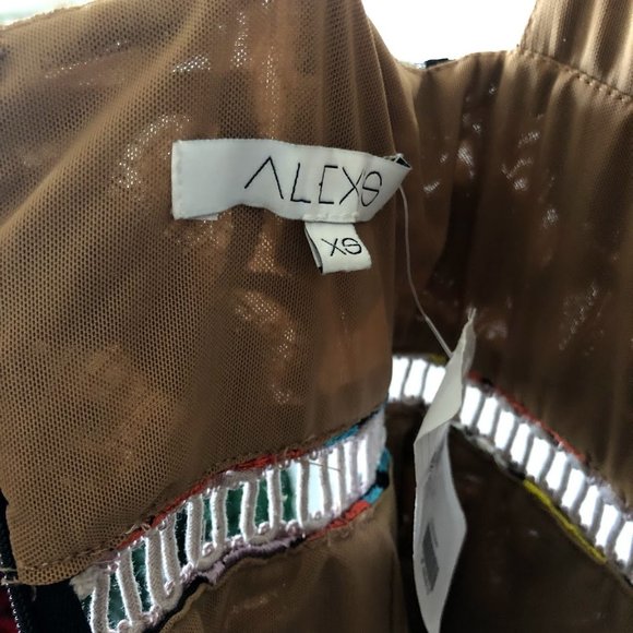 Alexis Floral embroidered summer spring semi formal dress - Picture 6 of 10